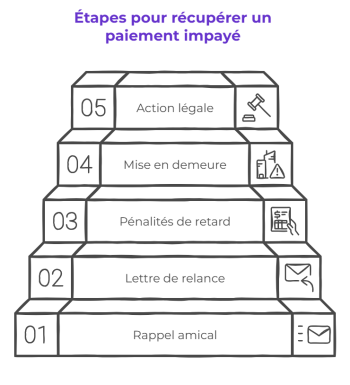 Les etapes en cas de facture impayée